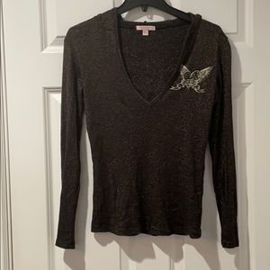 Romeo & Juliet Couture Long Sleeve Top Size L EUC